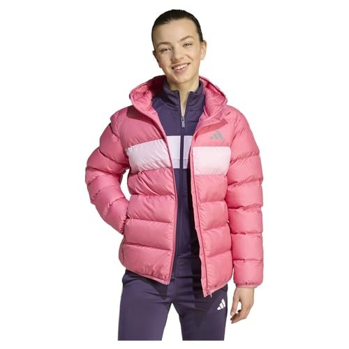 adidas Uniseks - dzieci SYNTHETIC DOWN JACKET, pink fusion/clear pink/true pink, 11-12 Years