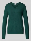 Swetry damskie - Bluzka z długim rękawem o kroju regular fit z mieszanki wiskozy model ‘Viril’ - miniaturka - grafika 1