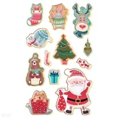 Pasmanteria - NAKLEJKI EPOKSYDOWE 3D ŚWIĘTA 12 SZT. - miniaturka - grafika 1