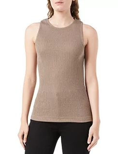 Koszulki i topy damskie - G-STAR RAW Women's Tank top wmn T-Shirt, brązowy (deep Walnut D23093-D276-B743), M, brązowy (Deep Walnut D23093-d276-b743), M - grafika 1