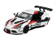 Samochody i pojazdy dla dzieci - KINSMART TOYOTA GR SUPRA RACING CONCEPT BIAŁY #90 1:36 BEZ PUDEŁKA KT5421 - miniaturka - grafika 1