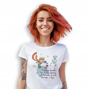 Koszulka Biała Prezent Dla Fana MAŁY KSIĄŻE Wz XS - Koszulki męskie - miniaturka - grafika 1