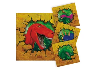 Folat Nowy serwetki Dino "Impreza", ok. 25 x 25 cm, 16 sztuk - Kinder party - miniaturka - grafika 2