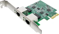 Kontrolery - Kontroler InLine InLine® Dual Gigabit network card, 1x RJ45 2.5Gb/s, PCIe x1, incl. low profile bracket - miniaturka - grafika 1