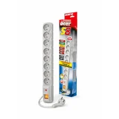 Listwy zasilające - HSK Data Listwa zasilajca S83 m szara 8 ACARS8-3M-SZARY - miniaturka - grafika 1