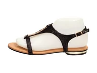 Sandały damskie - Vinceza Czarne sandały, japonki damskie 17128 - - miniaturka - grafika 1
