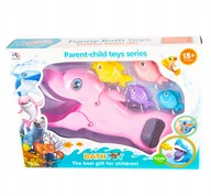 Zabawki do kąpieli - Zabawka Do Kąpieli Delfin Łapka Łowienie Rybek - miniaturka - grafika 1
