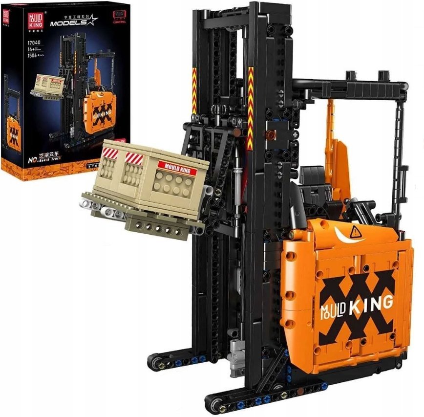 Klocki Mould King 17040 Zdalnie Sterowany Wózek Widłowy 1506 el.