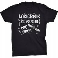 Koszulki męskie - Koszulka Lakiernik Że Mucha Nie Siada Prezent - miniaturka - grafika 1