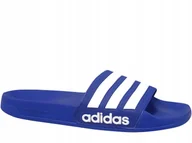 Klapki i japonki damskie - Adidas Adilette Shower GW1048 Klapki Plażowe Basenowe Niebieskie - miniaturka - grafika 1