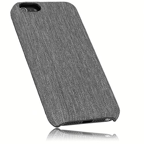 mumbi fineline etui kompatybilne z iPhone SE (2016) / 5 / 5S etui na telefon komórkowy, szare