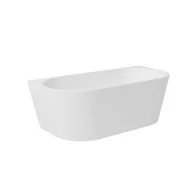 Wanny - Wanna wolnostojąca Besco Vica New 170x80 cm owalna biały połysk klik klak bialy WAS-170VNBO - miniaturka - grafika 1
