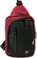Torby podróżne - Torba podróżna na ramię N Meet czerwona czarna męska ORD4227R - miniaturka - grafika 1
