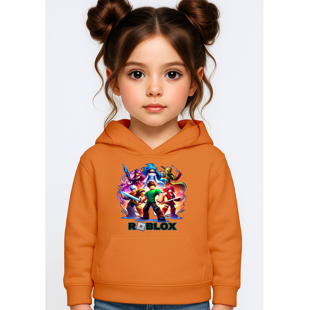 BLUZA DZIECIĘCA Z KAPTUREM ROBLOX 110-116 DLA DZIECKA PREZENT