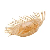 Dodatki do strojów karnawałowych - Kapelusz słomkowy w naturalnym kolorze - miniaturka - grafika 1