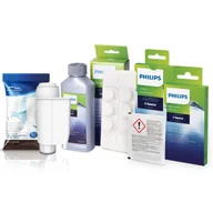 Akcesoria i części do ekspresów do kawy - Zestaw Do Saeco Philips, AL-Inte+, Tabletki Czyszczące CA6704/10, Odkamieniacz CA6700/00 250ml, Środek do Obiegu Mleka CA6705/60 - miniaturka - grafika 1