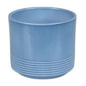 Donice - Osłonka cylinder RILLE 992 12 cm NIEBIESKI LAZUR - miniaturka - grafika 1