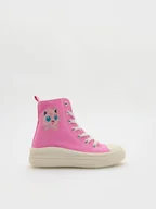 Buty dla dziewczynek - Reserved - Wysokie trampki Pokémon - różowy - miniaturka - grafika 1