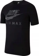 Koszulki męskie - Koszulki Męskie Nike Czarne r. XL Bawełniane Sportowe - miniaturka - grafika 1
