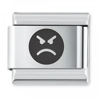 Charmsy - Murrano ITALIAN CHARMS Symbole Emocje Emotka Złość IH-180 - miniaturka - grafika 1