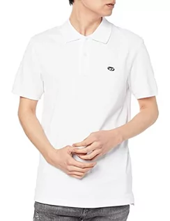 Koszulki męskie - Diesel T-Smith-doval-PJ koszulka polo Koszulka męska, Jasny biały, 3XL - grafika 1