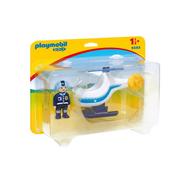 Klocki - Playmobil 1.2.3 - 9383 Police helicopter 9383 - miniaturka - grafika 1