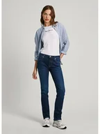Spodenki damskie - Pepe Jeans Dżinsy - Slim fit - w kolorze granatowym - miniaturka - grafika 1