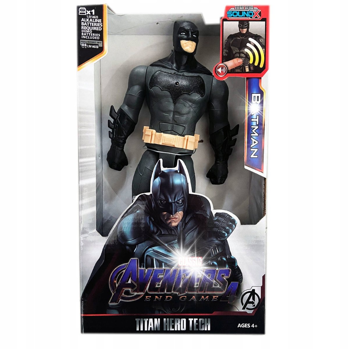 BATMAN DC 30cm INTERAKTYWNA DUŻA FIGURKA RUCHOMA DŹWIĘK RUSZA SIĘ AVENGERS