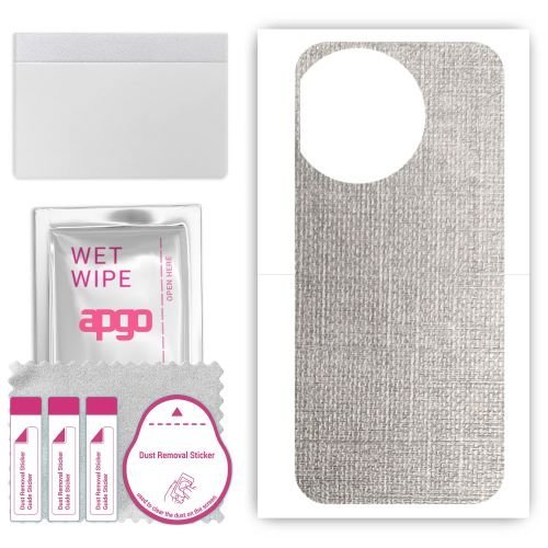 folia naklejka skórka strukturalna na TYŁ do Honor X50i+ - Tkanina Denim Szary - apgo SKINS