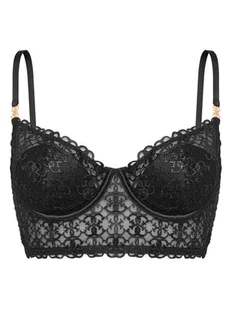 Guess Biustonosz z fiszbiną O5BC14 K1760 Czarny - Biustonosze - miniaturka - grafika 1