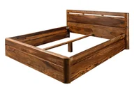 Łóżka - Łóżko Drewniane Toronto #253 Rama 180X200 Cm  Palisander Sheesham Lakierowany B 8854 - miniaturka - grafika 1