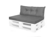 Poduszki ogrodowe - Zestaw Poduszek Na Meble Z Palet: 120X60X40/ Wodoodporne Poduszki Ogrodowe, Kolor Antracyt - miniaturka - grafika 1