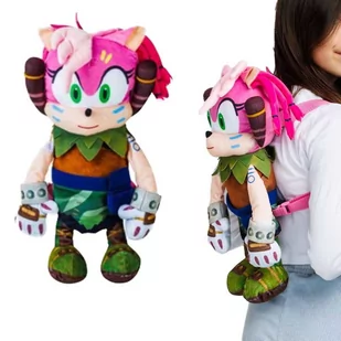 SONIC PRIME PLUSZOWA MASKOTKA PLECAK RÓŻOWY Amy - Plecaki szkolne i tornistry - miniaturka - grafika 1