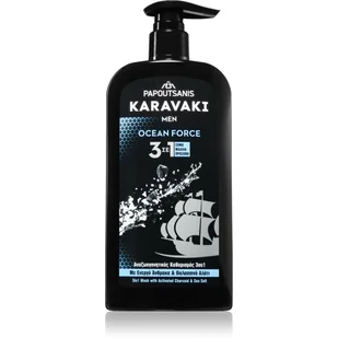 PAPOUTSANIS Karavaki Ocean Force oczyszczający żel 3w1 550 ml - Kosmetyki do kąpieli - miniaturka - grafika 1