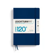 Notesy i bloczki - Notatnik Leuchtturm1917 Medium A5, 120g, Gładki, Granatowy - miniaturka - grafika 1