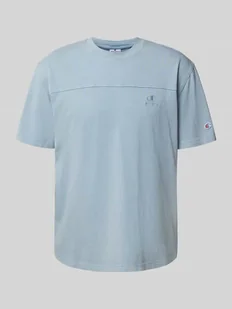 T-shirt z naszywką z logo - Koszulki męskie - miniaturka - grafika 1