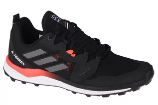 Buty trekkingowe męskie - Adidas TERREX TERREX Agravic Trail Running Shoes Men, core black/grey four/solar red UK 7 | EU 40 2/3 2021 Buty trailowe FX6859-A0QM-7 - grafika 1