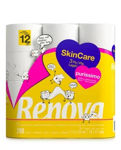 Papier toaletowy Renova Skin Care Purissimo 12 szt - Papier toaletowy - miniaturka - grafika 1