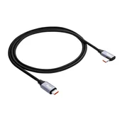 Kable USB - Kabel kątowy USB type C / USB type C 1m AK-USB-54 60W oplot - miniaturka - grafika 1