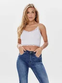 Koszulki i topy damskie - ONLY Top w kolorze białym - miniaturka - grafika 1