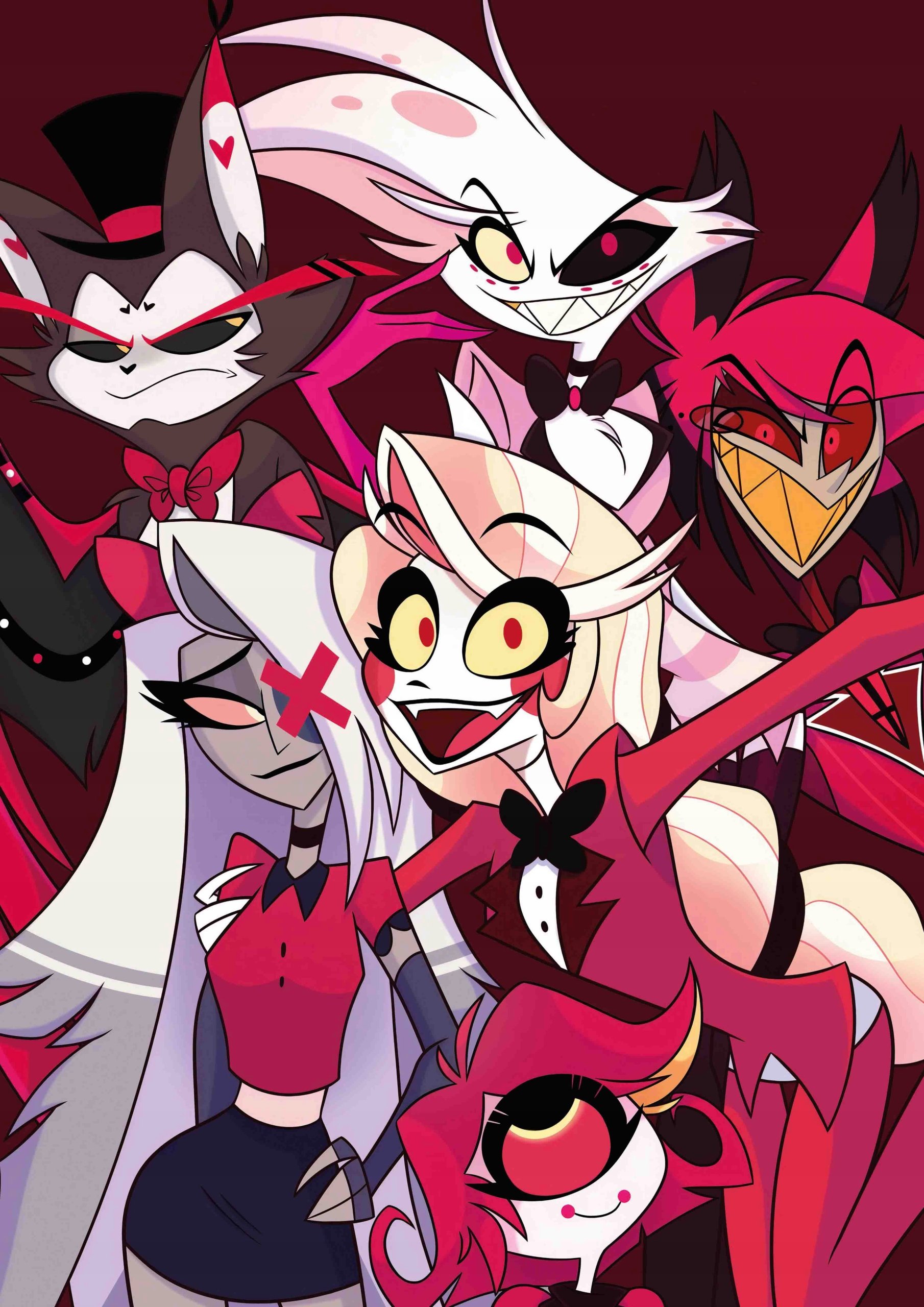 Plakat A1 Hazbin Hotel Vaggie Husk Charlie Angel Dust Alastor