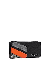 Desigual Women's Mone_Polka INES Bi-Fold Wallet, Black, 18,5, czarny, 19 - Portfele - miniaturka - grafika 1