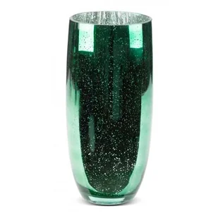 Wazon EUROFIRANY Molly 16 x 38 cm Zielony - Wazony i flakony - miniaturka - grafika 1