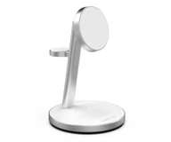 Ładowarki do telefonów - Mobile Origin i2 PowerStand 3in1 with GAN adapter 35W white/silver - miniaturka - grafika 1