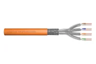 Patchcordy - Digitus Kabel instalacyjny kat.7, S/FTP, Cca-s1a d1 a1, AWG 23/1, LSOH, 500m, pomarańczowy, szpula - miniaturka - grafika 1