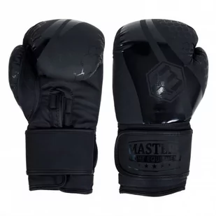 Rękawice bokserskie MASTERS RPU-MATT-BLACK 12 oz NEW - Rękawice bokserskie - miniaturka - grafika 1