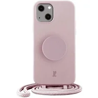 Etui i futerały do telefonów - Just Elegance Etui PopGrip do Apple iPhone 14 Plus Jasnoróżowy - miniaturka - grafika 1