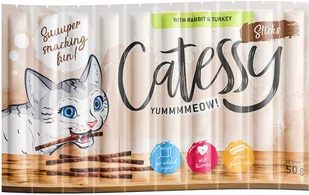 Zestaw Catessy Sticks, 50 x 5 g - Z królikiem i indykiem - Mleko dla kociąt i szczeniąt - miniaturka - grafika 1