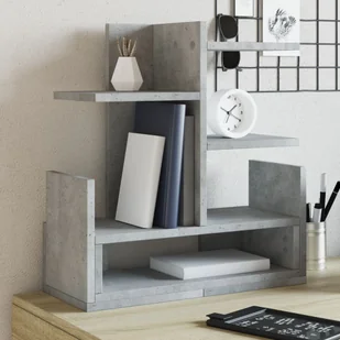 Organizer na biurko, szarość betonu, 49x20x52,5 cm - Przyborniki na biurko - miniaturka - grafika 1