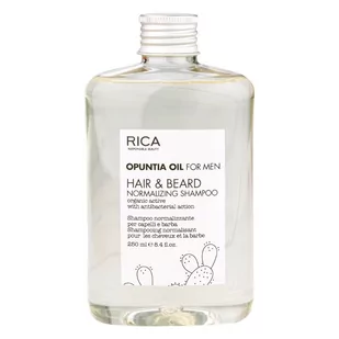RICA RICA Opuntia Oil For Men nawilżający szampon do włosów i zarostu 250 ml TMP002 - Szampony do włosów - miniaturka - grafika 1